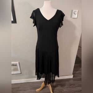 Vintage Black Fairy Goth Black Dress Women's‎ Sz 14